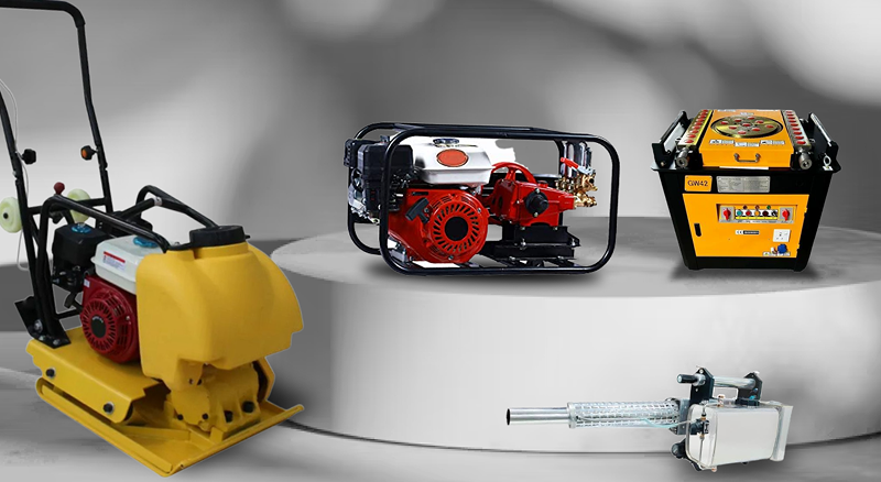 range of construction machinery